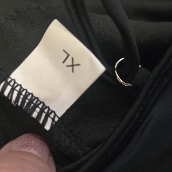 American Trends Sexy V Neck Black One-Piece Swimsuit - Picture 6 of 7